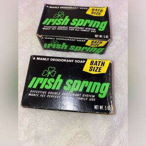 Vintage Irish Spring Soap Bars New in Box Made in US - lot of 2 bars